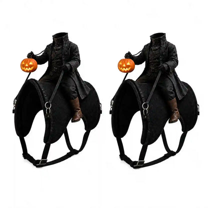🎃 Headless Horseman Pet Costume — Hilarious Halloween Rider for Cats & Dogs 🐎