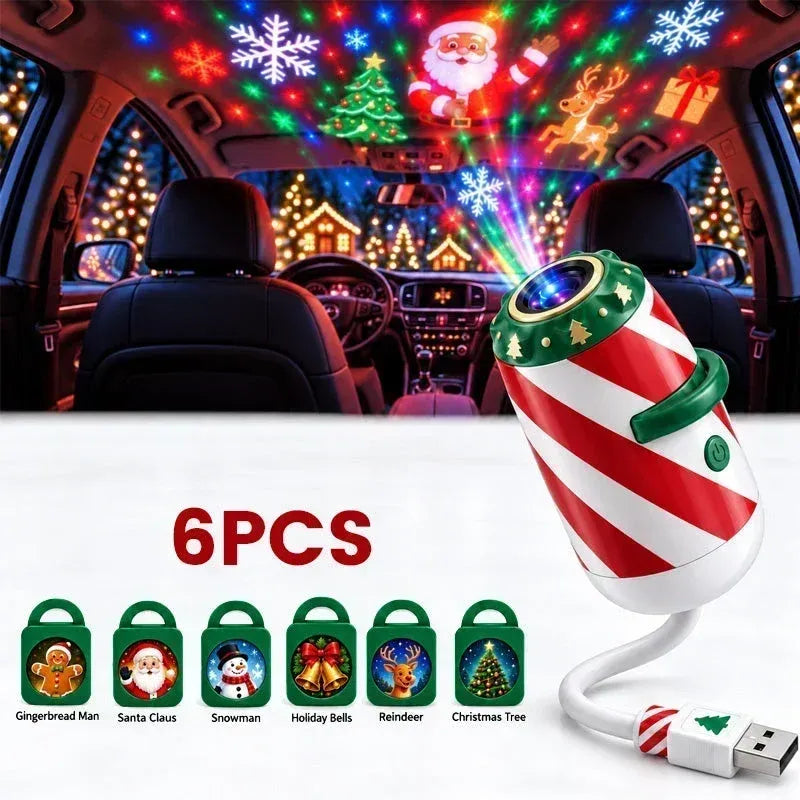 🎄Last Day 50% OFF🎅Merry Ride Christmas Car Projector Light