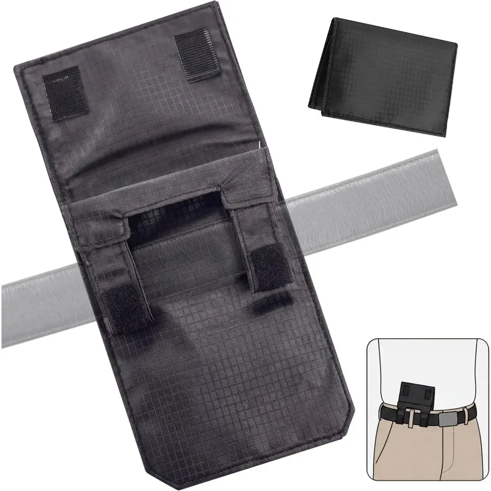 Belt-Attachable Anti-Theft Passport Pouch, Multifunctional Waist Pack for Passport, ID & Smartphone